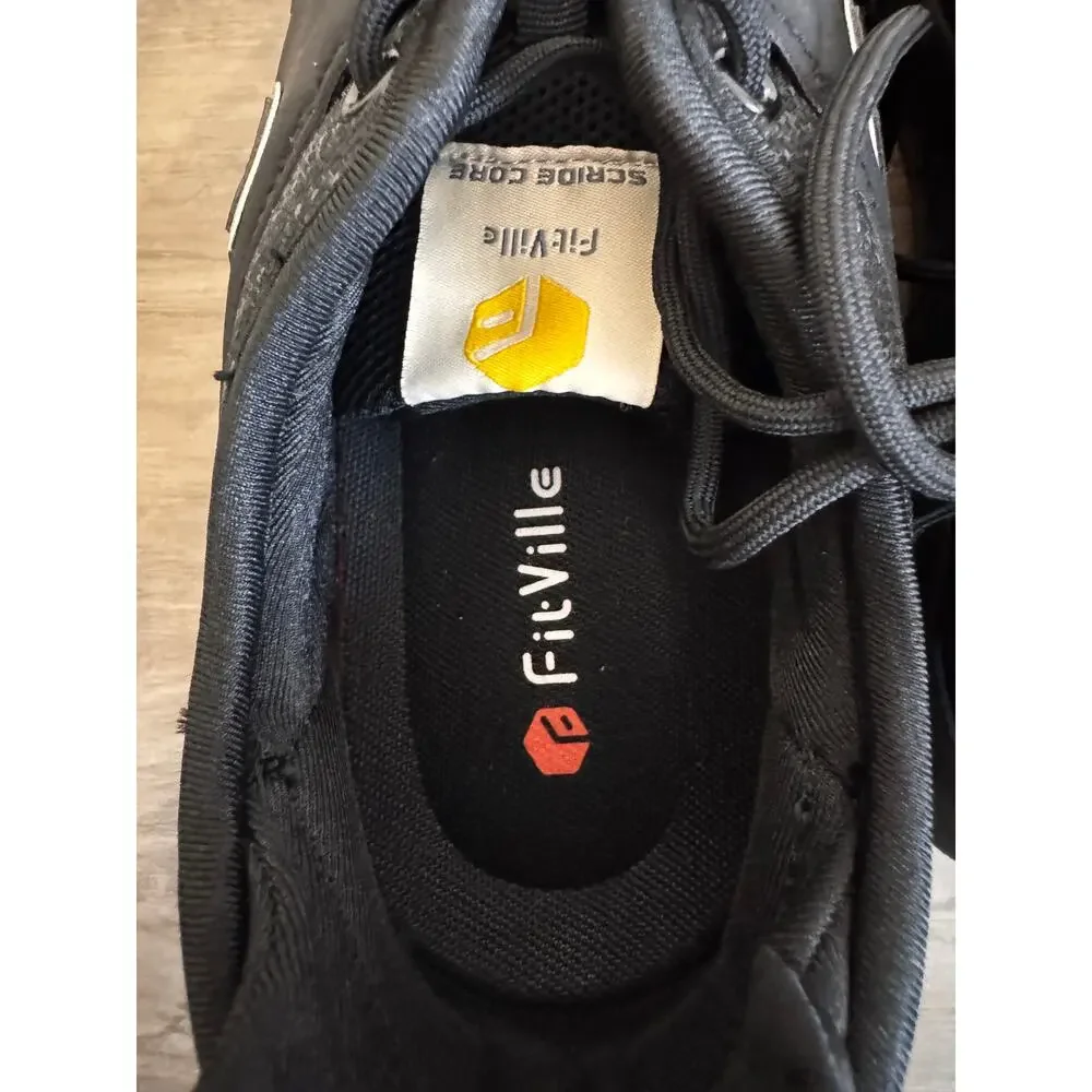 FILA FitVille Unisex Black Stride Core Athletic Sneakers Shoes Size M10 W11.5